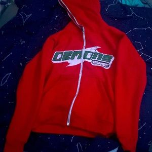 Size medium red full zip hoodie